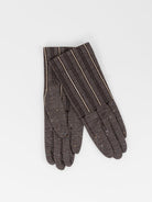 Antipast Herringbone Sock Knit Gloves in Brown - ANTIPAST at Worthwhile - shop GLOVES
