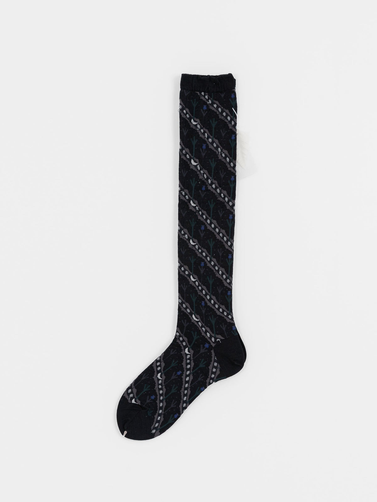 Antipast Owl House High Socks in Black - ANTIPAST at Worthwhile - shop SOCK