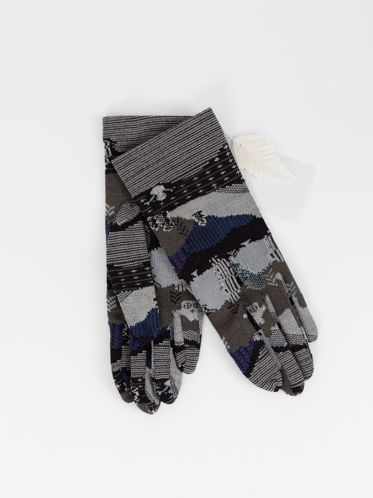Antipast Snowy Winter Sock Knit Gloves in Black - ANTIPAST at Worthwhile - shop GLOVES