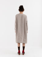 AODRESS Multi Stripe Patchwork Dress No. 10 in Pearl Grey - AODRESS at Worthwhile - shop DRESS