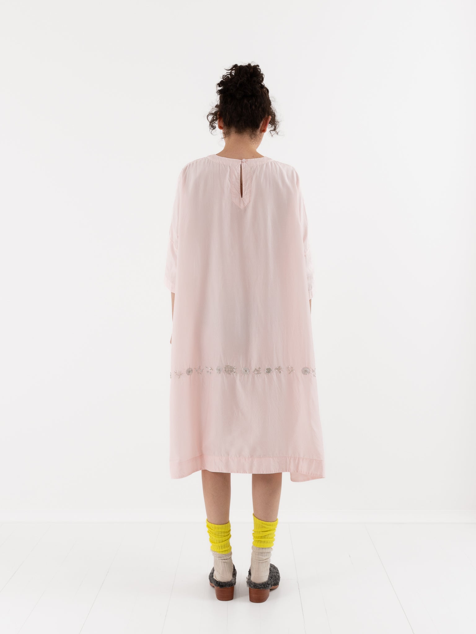 AODRESS Horizon Side Patch Dress in Rose Quartz - AODRESS at Worthwhile - shop DRESS