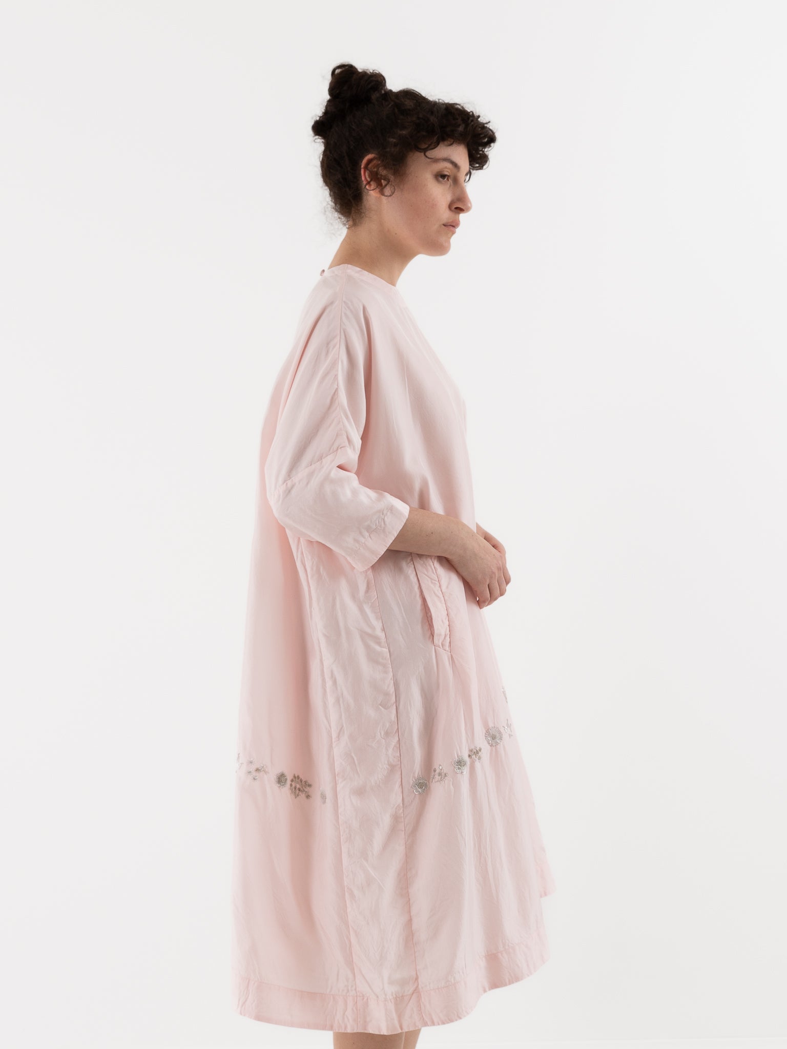 AODRESS Horizon Side Patch Dress in Rose Quartz - AODRESS at Worthwhile - shop DRESS