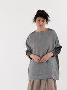 AODRESS Speciman Tunic No. 19 in Mono Thin Stripe - AODRESS at Worthwhile - shop TUNIC