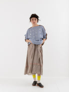 AODRESS Speciman Tunic No. 19 in Lapis Thin Stripe - AODRESS at Worthwhile - shop TUNIC