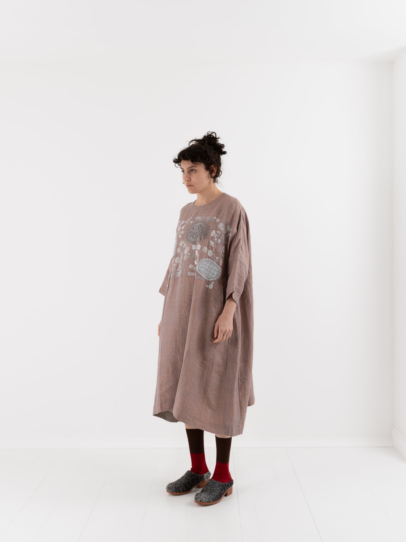 AODRESS Northan Sun Flowers Dress No. 17 in Raat Sunrise - AODRESS at Worthwhile - shop DRESS