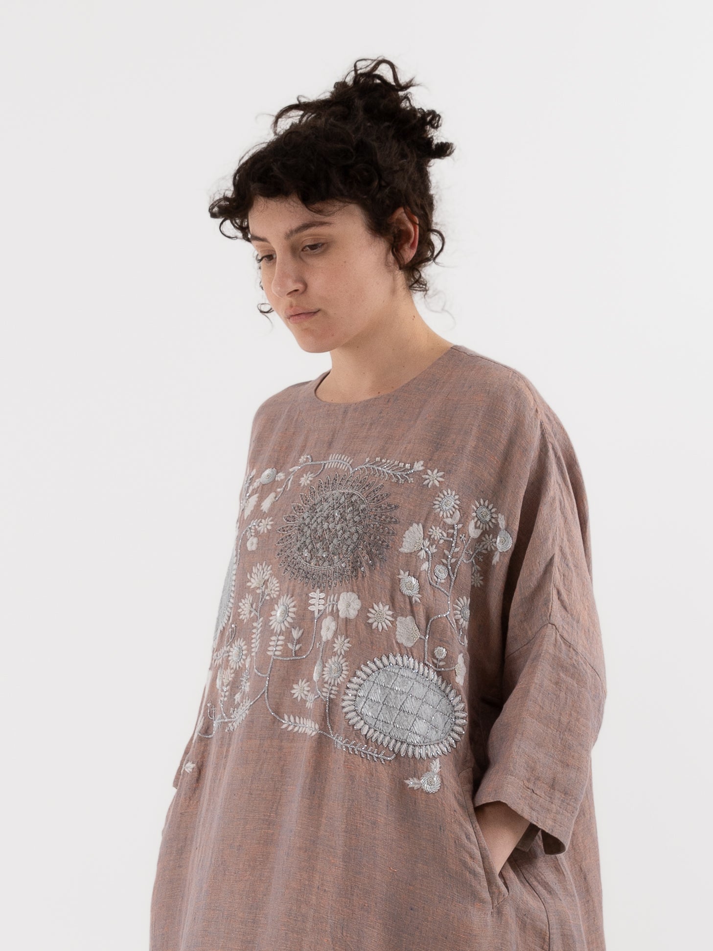 AODRESS Northan Sun Flowers Dress No. 17 in Raat Sunrise - AODRESS at Worthwhile - shop DRESS