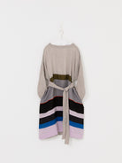 AODRESS Multi Stripe Patchwork Dress No. 10 in Pearl Grey - AODRESS at Worthwhile - shop DRESS