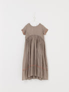 AODRESS Gather Garden Dress No. 61 in Mocha Check - AODRESS at Worthwhile - shop DRESS