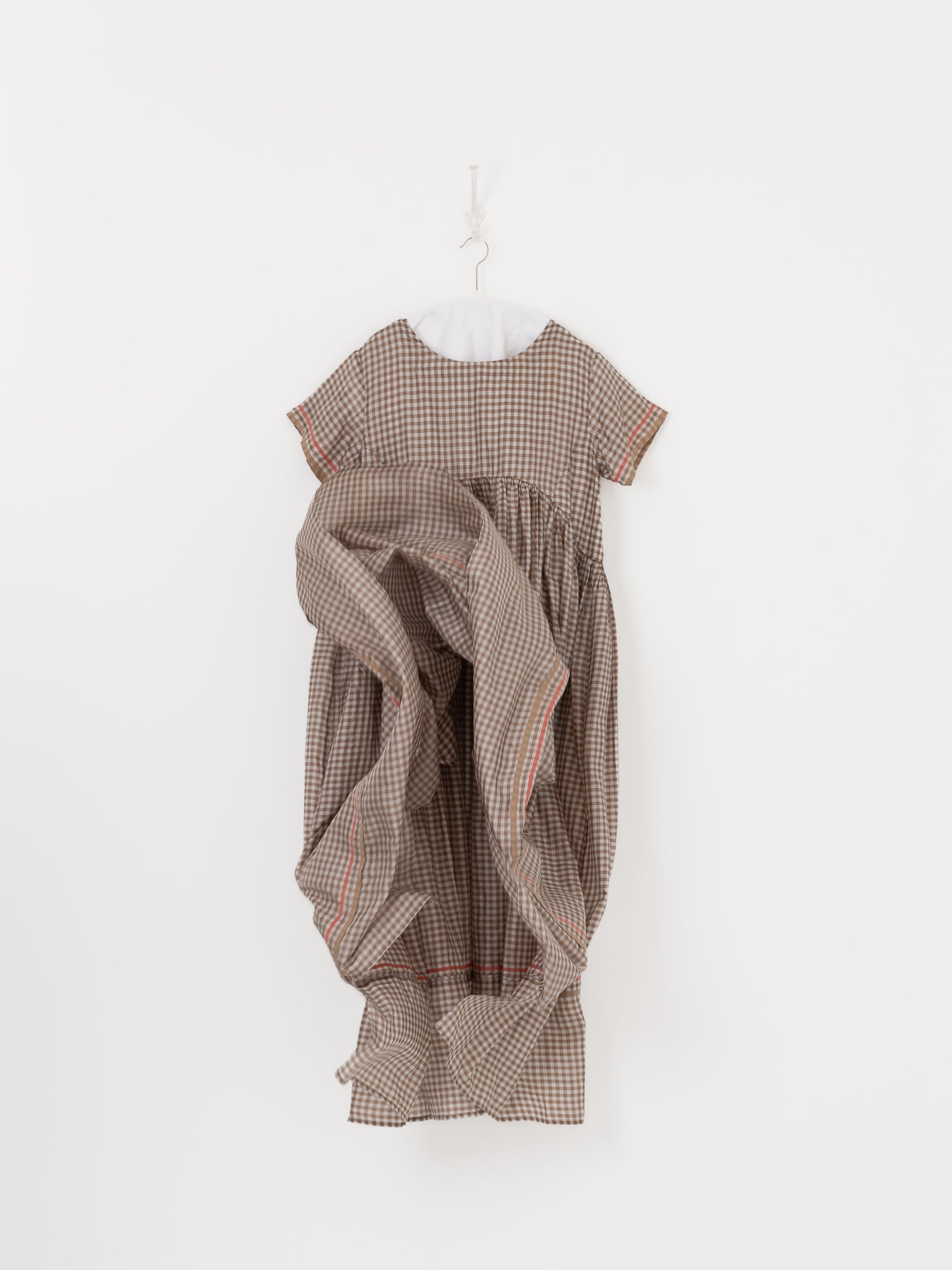 AODRESS Gather Garden Dress No. 61 in Mocha Check - AODRESS at Worthwhile - shop DRESS
