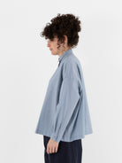 Arts & Science Granny Line Box Shirt in Vintage Saxe Blue - ARTS & SCIENCE at Worthwhile - shop TOP