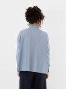 Arts & Science Granny Line Box Shirt in Vintage Saxe Blue - ARTS & SCIENCE at Worthwhile - shop TOP