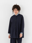 Arts & Science New Granny Short Coat in Navy - ARTS & SCIENCE at Worthwhile - shop COAT