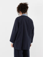 Arts & Science New Granny Short Coat in Navy - ARTS & SCIENCE at Worthwhile - shop COAT