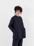 Arts & Science New Granny Short Coat in Navy - ARTS & SCIENCE at Worthwhile - shop COAT