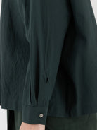 Arts & Science Granny Line Box Shirt in Dark Forest Green - ARTS & SCIENCE at Worthwhile - shop TOP