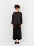 Arts & Science Bulky Slip - On Blouse in Vintage Black - ARTS & SCIENCE at Worthwhile - shop TOP