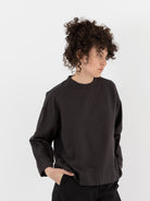 Arts & Science Bulky Slip - On Blouse in Vintage Black - ARTS & SCIENCE at Worthwhile - shop TOP