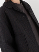 Arts & Science Big Collar Short Jacket in Black - ARTS & SCIENCE at Worthwhile - shop JACKET