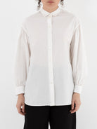 Arts & Science Bulky Gather Shirt in Off White - ARTS & SCIENCE at Worthwhile - shop Unclassified