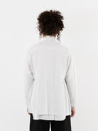 Arts & Science Side Gather Blouse in Vintage White - ARTS & SCIENCE at Worthwhile - shop TOP