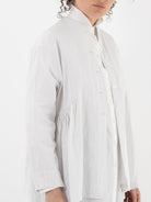 Arts & Science Side Gather Blouse in Vintage White - ARTS & SCIENCE at Worthwhile - shop TOP