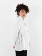 Arts & Science Side Gather Blouse in Vintage White - ARTS & SCIENCE at Worthwhile - shop TOP