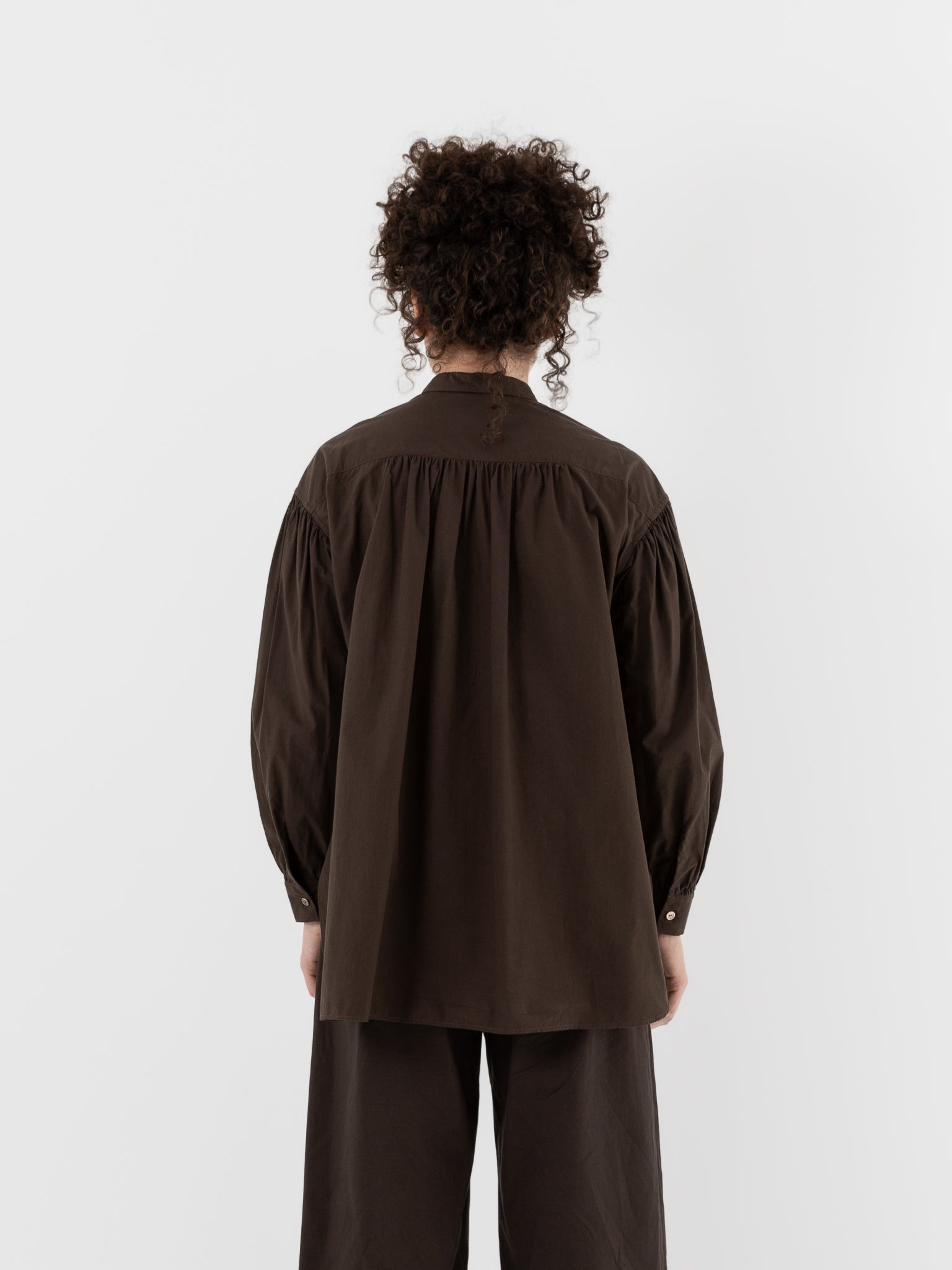 Arts & Science Bulky Gather Shirt in Brown - ARTS & SCIENCE at Worthwhile - shop Unclassified