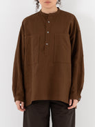 Arts & Science Lartigue Pullover Shirt in Light Brown - ARTS & SCIENCE at Worthwhile - shop TOP