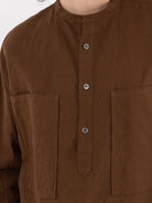 Arts & Science Lartigue Pullover Shirt in Light Brown - ARTS & SCIENCE at Worthwhile - shop TOP