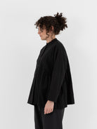 Arts & Science Side Gather Blouse in Black - ARTS & SCIENCE at Worthwhile - shop TOP