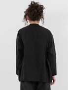 Arts & Science Side Gather Blouse in Black - ARTS & SCIENCE at Worthwhile - shop TOP