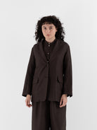 Arts & Science Loose Fit Jacket in Brown - ARTS & SCIENCE at Worthwhile - shop JACKET