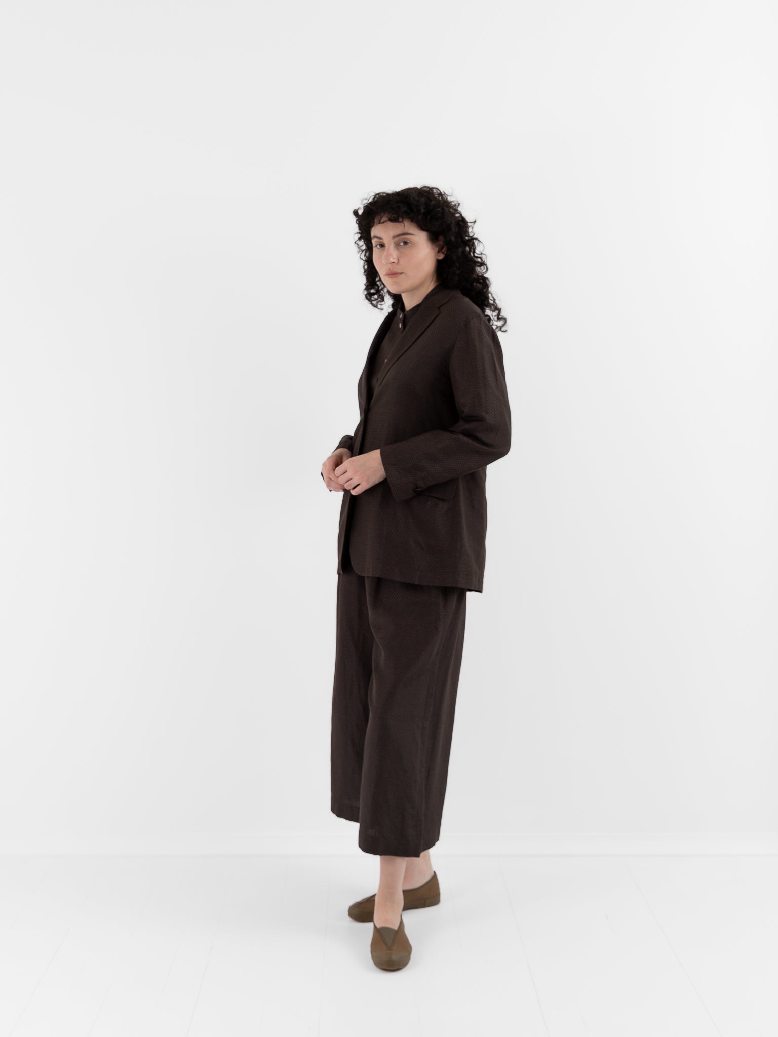 Arts & Science Loose Fit Jacket in Brown - ARTS & SCIENCE at Worthwhile - shop JACKET