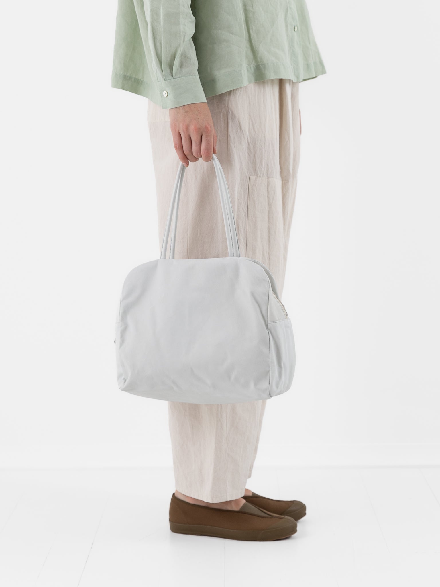 Arts & Science Square Box Medium School Bag in Off White - ARTS & SCIENCE at Worthwhile - shop BAG