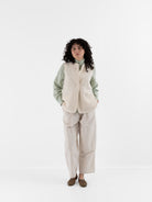 Arts & Science Crew Neck Vest in Natural - ARTS & SCIENCE at Worthwhile - shop VEST