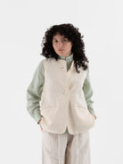 Arts & Science Crew Neck Vest in Natural - ARTS & SCIENCE at Worthwhile - shop VEST