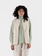 Arts & Science Crew Neck Vest in Natural - ARTS & SCIENCE at Worthwhile - shop VEST