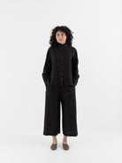 Arts & Science Granny Line Box Shirt in Black - ARTS & SCIENCE at Worthwhile - shop TOP