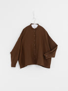Arts & Science Granny Line Box Shirt in Light Brown - ARTS & SCIENCE at Worthwhile - shop TOP