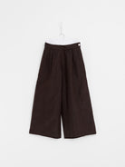 Arts & Science Back Tuck Easy Wide Pants in Brown - ARTS & SCIENCE at Worthwhile - shop PANT