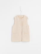 Arts & Science Crew Neck Vest in Natural - ARTS & SCIENCE at Worthwhile - shop VEST