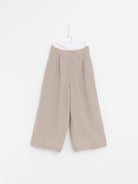 Arts & Science Back Tuck Easy Wide Pants in Natural - ARTS & SCIENCE at Worthwhile - shop PANT