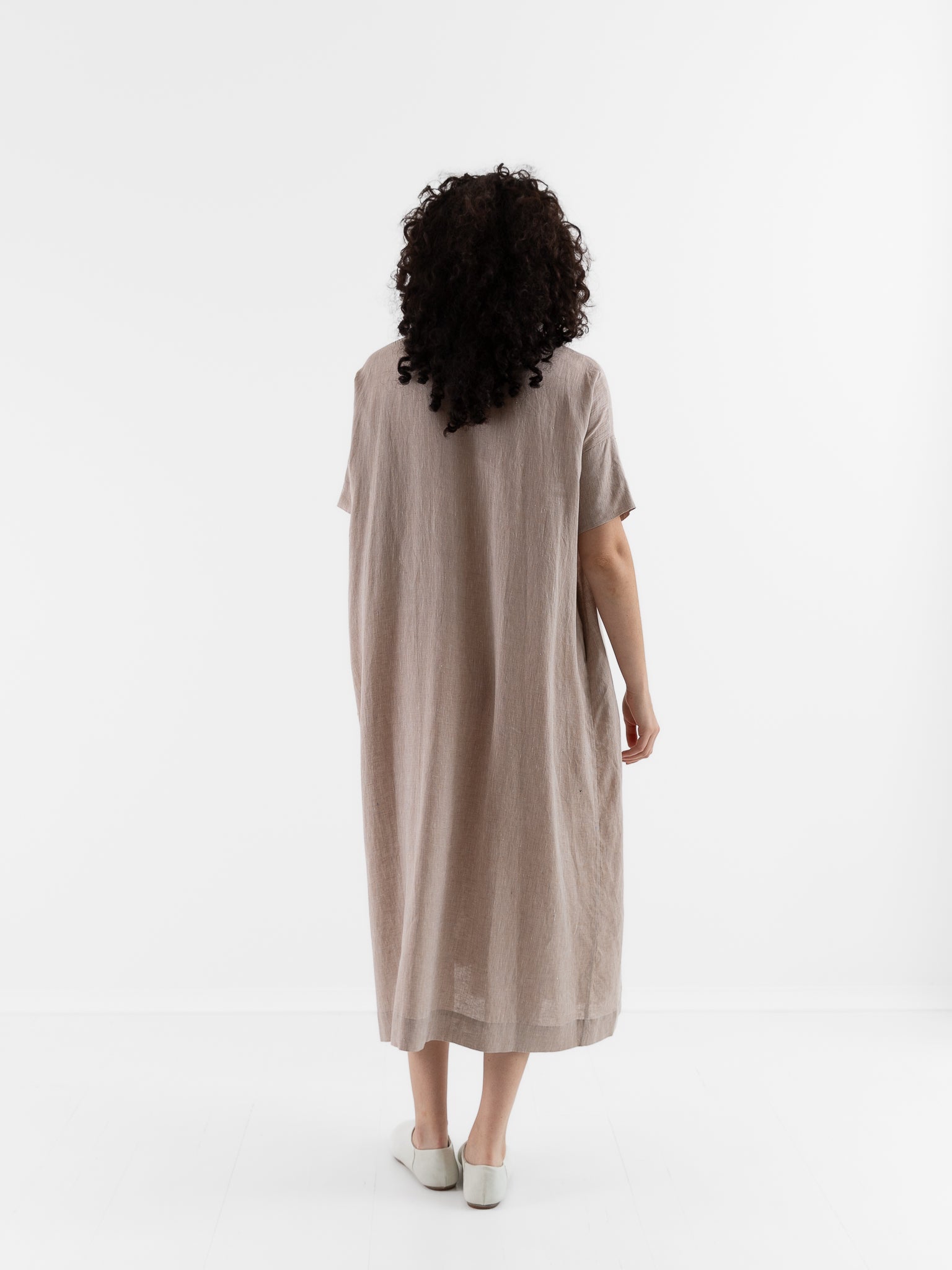 Arts & Science Ethnic Wrap Dress in Vintage Beige - ARTS & SCIENCE at Worthwhile - shop DRESS