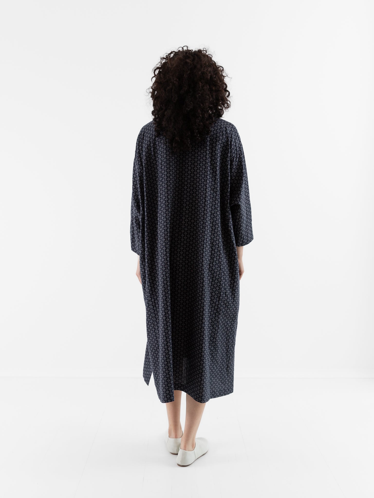 Arts & Science Ethnic Line Dress in Dark Navy - ARTS & SCIENCE at Worthwhile - shop DRESS