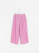 Arts & Science Stitch Belt Gather Pants in Pink - ARTS & SCIENCE at Worthwhile - shop PANT