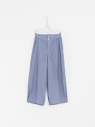 Arts & Science Stitch Belt Gather Pants in Blue - ARTS & SCIENCE at Worthwhile - shop PANT