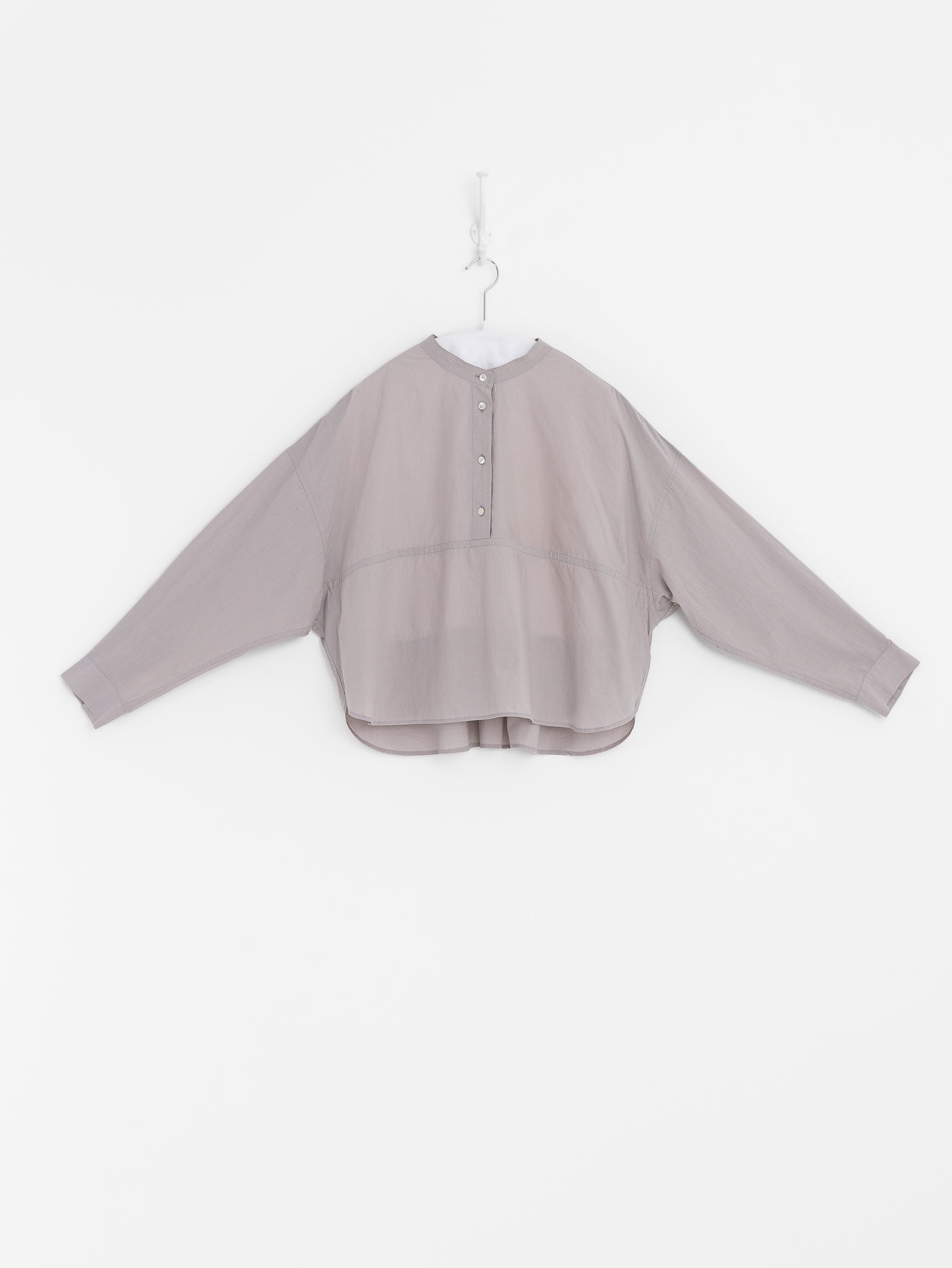 Arts & Science Big Yoke Shirt in Antique Light Grey - ARTS & SCIENCE at Worthwhile - shop TOP