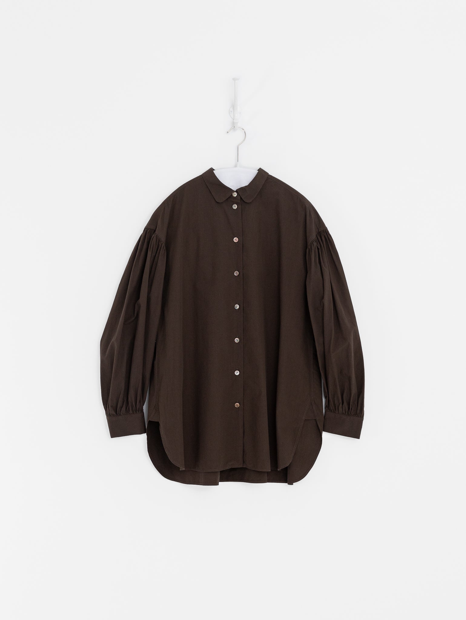 Arts & Science Bulky Gather Shirt in Brown - ARTS & SCIENCE at Worthwhile - shop Unclassified