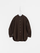 Arts & Science Bulky Gather Shirt in Brown - ARTS & SCIENCE at Worthwhile - shop Unclassified