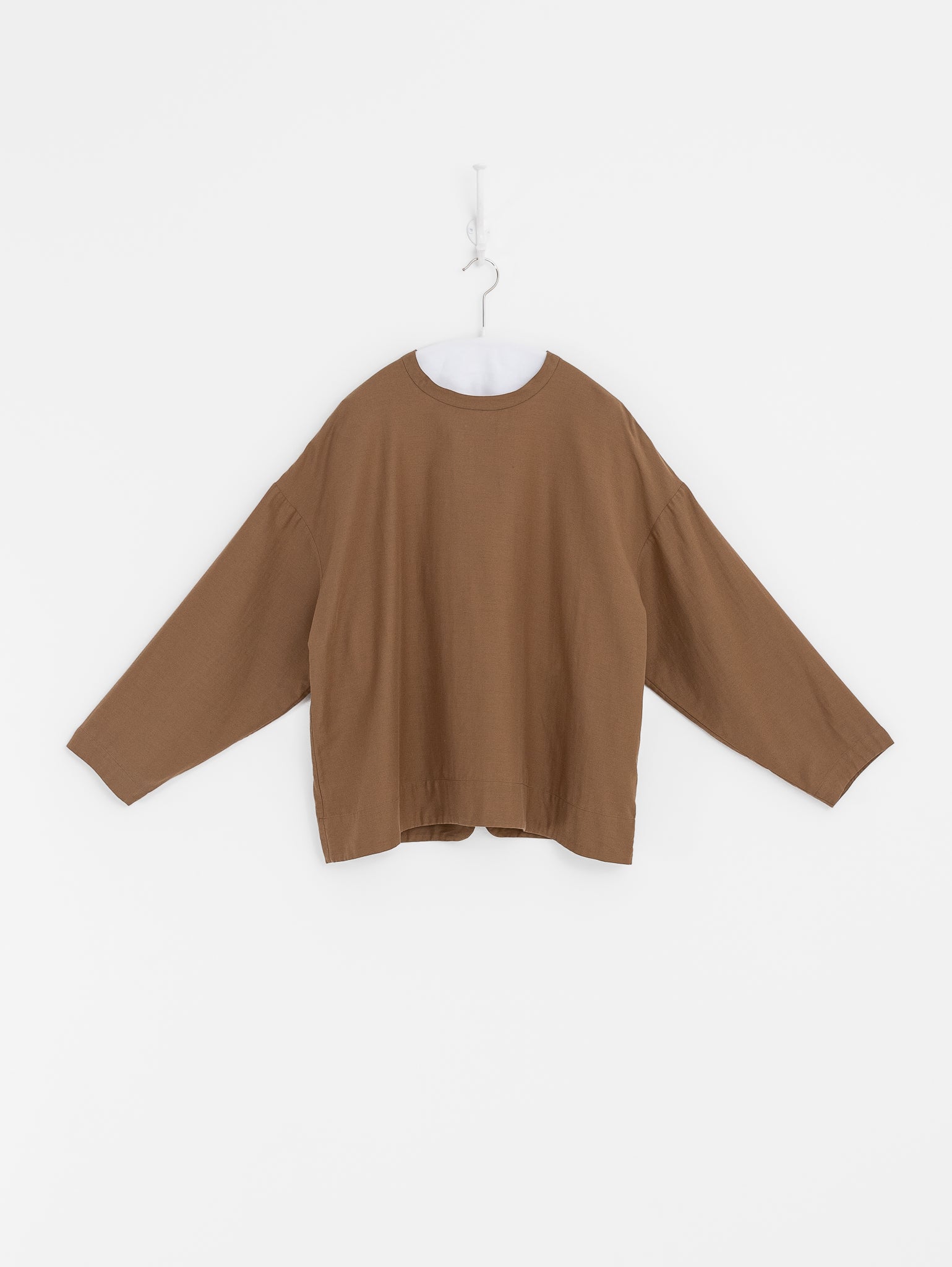 Arts & Science Bulky Slip-On Blouse in Dark Mocha Beige - ARTS & SCIENCE at Worthwhile - shop TOP